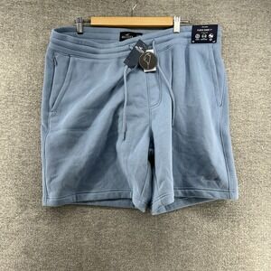Hollester Fleece Shorts 7" Men Size XXL Light Blue Drawstring NEW